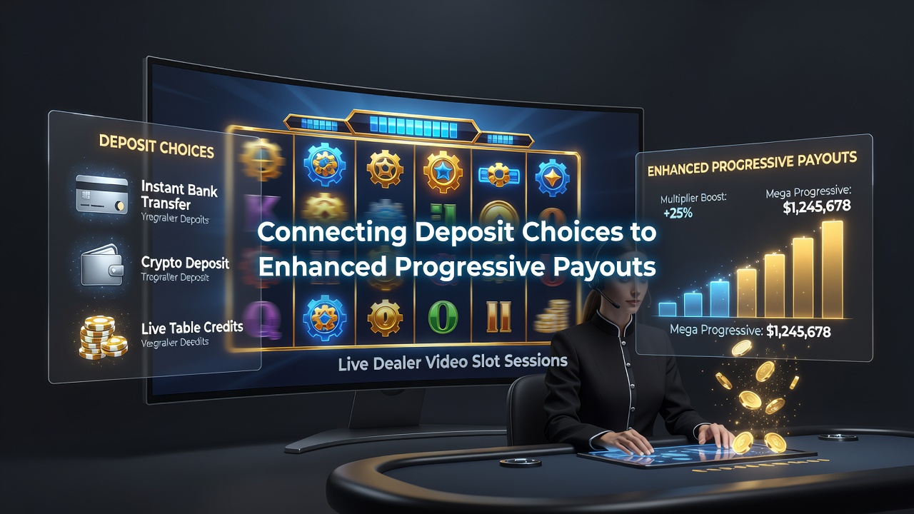 Close-up of progressive jackpot display during live dealer video slot session