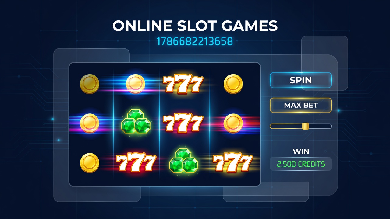 Mobile device displaying an online slot game with bonus features active