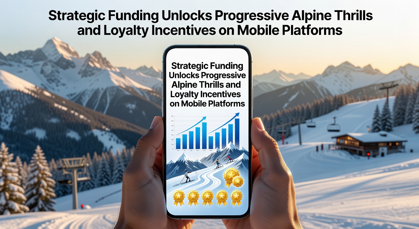 Alpine themed mobile slot interface showing progressive jackpot meter and Swiss mountain visuals on smartphone screen