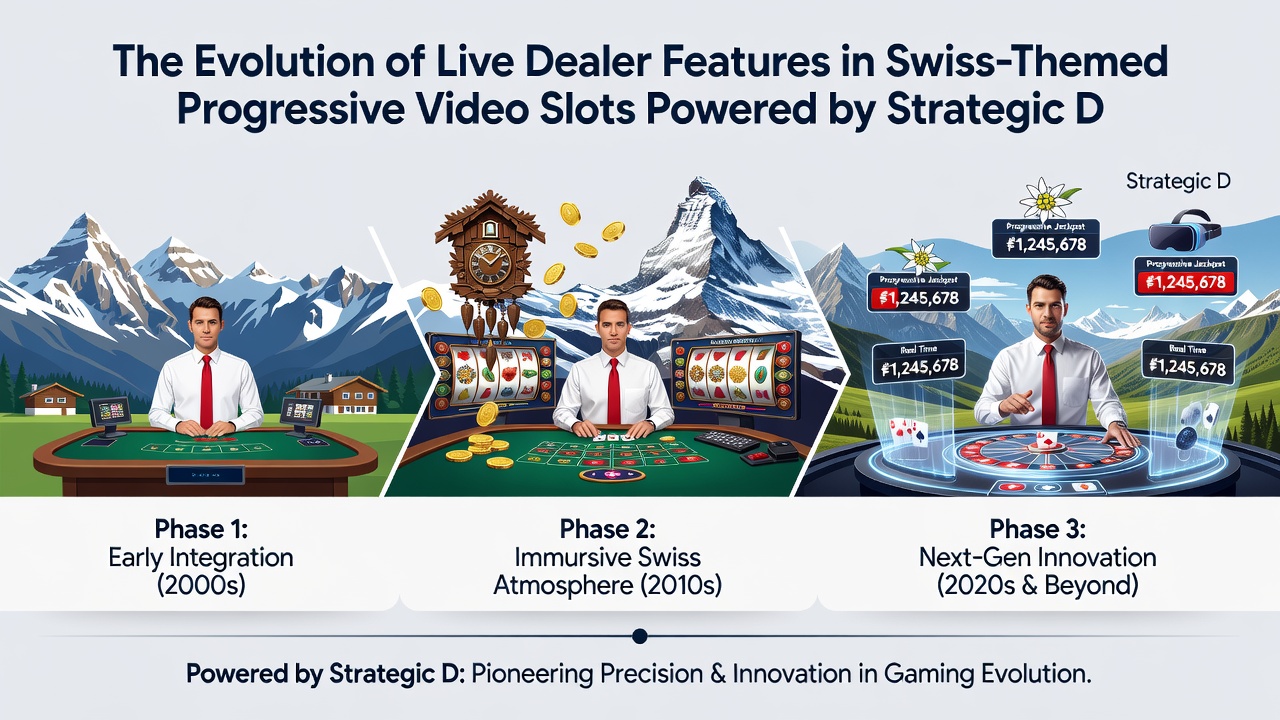Live dealer host presenting a Swiss progressive jackpot on a mobile slot interface with VIP tier indicators